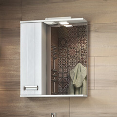 Зеркальный шкаф Vigo Diana 60х70х15 см с подсветкой белый - фото 8