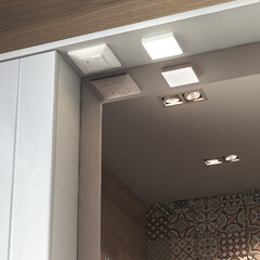 Зеркальный шкаф Vigo Diana 70х70х15 см с подсветкой белый - фото 6