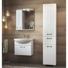 Зеркальный шкаф Vigo Diana 60х70х15 см с подсветкой белый - фото 5