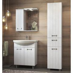 Зеркальный шкаф Vigo Diana 70х70х15 см с подсветкой белый - фото 5