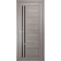 Изображение товара Дверь межкомнатная Квадро 20 700х2000 мм финишпленка дуб дымчатый со стеклом