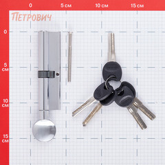 Цилиндр Palidore 110 60/50С мм ключ/вертушка хром - фото 3