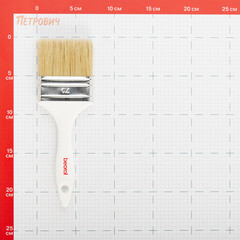 Кисть плоская смешанная щетина пластиковая ручка Beorol 70х15 мм для эмалей и лаков на любой основе - фото 5