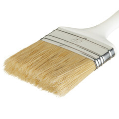 Кисть плоская смешанная щетина пластиковая ручка Beorol Universal 80х15 мм для эмалей и лаков на алкидной основе - фото 3