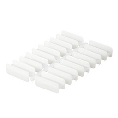 Соединитель скрытый Ideal Дюра белый прямой (10 шт.) - фото 1