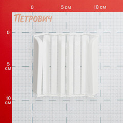 Накладка для округлого плинтуса Идеал Дюра 80 мм белая (8 шт.) - фото 2