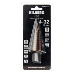 Сверло по металлу ступенчатое спиральное Hilberg 4-32 мм кобальтовое (ST0432) - фото 2