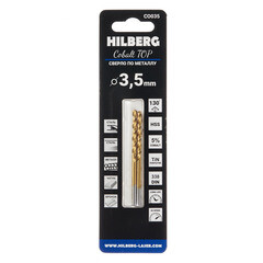Сверло по металлу спиральное Hilberg 3,5х70 мм кобальтовое (2 шт.) (CO035) - фото 4