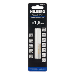 Сверло по металлу спиральное Hilberg 1,5х40 мм кобальтовое (2 шт.) (CO015) - фото 4