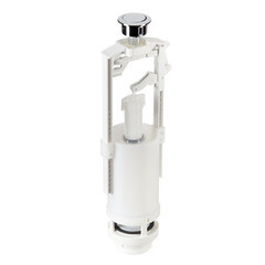 Клапан сливной Alcadrain поршневой однорежимный кнопка пластик хром (A2000) - фото 1