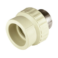 Муфта полипропиленовая Valfex 63 мм х 2 НР(ш) под ключ серая (10135063Г) - фото 2