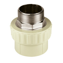 Изображение товара Муфта полипропиленовая Valfex 63 мм х 2 НР(ш) под ключ серая (10135063Г)