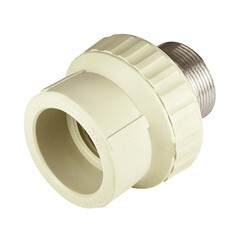 Муфта полипропиленовая Valfex 50 мм х 1 1/2 НР(ш) под ключ серая (10135050Г) - фото 2