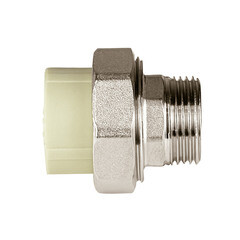 Муфта полипропиленовая Valfex разъемная (американка) 32 мм х 1 НР(ш) серая (10156025Г) - фото 3