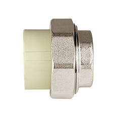 Муфта полипропиленовая Valfex разъемная (американка) 32 мм х 1 ВР(г) серая (10155025Г) - фото 3