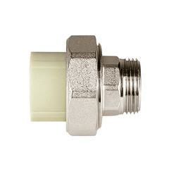 Муфта полипропиленовая Valfex разъемная (американка) 25 мм х 3/4 НР(ш) серая (10156020Г) - фото 3