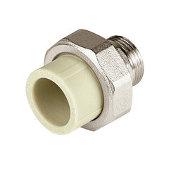 Муфта полипропиленовая Valfex разъемная (американка) 25 мм х 3/4 НР(ш) серая (10156020Г) - фото 2