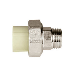 Муфта полипропиленовая Valfex разъемная (американка) 20 мм х 1/2 НР(ш) серая (10156015Г) - фото 3