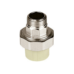 Изображение товара Муфта полипропиленовая Valfex разъемная (американка) 20 мм х 1/2 НР(ш) серая (10156015Г)