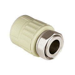 Муфта полипропиленовая Valfex с накидной гайкой 20 мм х 3/4 ВР(г) серая (10139120Г) - фото 2