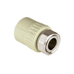 Муфта полипропиленовая Valfex с накидной гайкой 20 мм х 1/2 ВР(г) серая (10139020Г) - фото 2