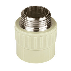 Изображение товара Муфта полипропиленовая Valfex 32 мм х 1 НР(ш) серая (10130032Г)