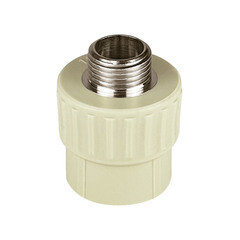 Муфта полипропиленовая Valfex 25 мм х 1/2 НР(ш) серая (10130125Г) - фото 1