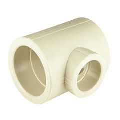 Тройник полипропиленовый Valfex переходный 63 х 40 х 63 мм серый (10634063Г) - фото 1