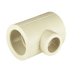 Тройник полипропиленовый Valfex переходный 40 х 25 х 40 мм серый (10402540Г) - фото 1