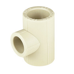 Тройник полипропиленовый Valfex переходный 25 х 20 х 25 мм серый (10252025Г) - фото 2