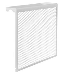 Экран декоративный металлический Evecs ДМЭР 610х690 мм белый 7-ми секционный - фото 3