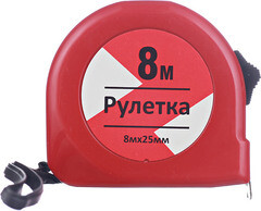 Рулетка с фиксатором 8 м x 25 мм - фото 4