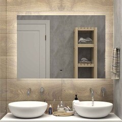 Зеркало с подсветкой прямоугольное 90х70 см бесконтактный сенсор Continent Talamo Led (ЗЛП4774) - фото 2