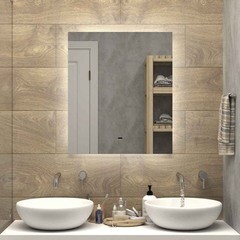 Зеркало с подсветкой прямоугольное 60х70 см бесконтактный сенсор Continent Talamo Led (ЗЛП4773) - фото 3