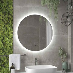 Зеркало с подсветкой круглое 60 см бесконтактный сенсор Continent Lono Led (ЗЛП4769) - фото 4