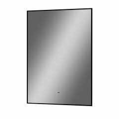 Зеркало с подсветкой прямоугольное 50х70 см в раме черной бесконтактный сенсор Continent Martina Led (ЗЛП4762) - фото 3