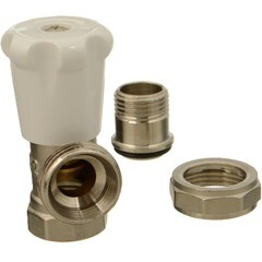 Клапан регулирующий угловой Terma 1/2 НР(ш) х 1/2 ВР(г) для радиатора KVs 1,3 (26228) - фото 2