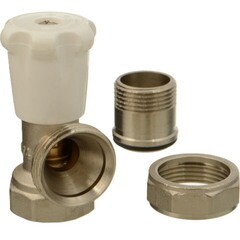 Клапан регулирующий угловой Terma 3/4 НР(ш) х 3/4 ВР(г) для радиатора KVs 1,61 (26229) - фото 2