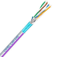 Интернет-кабель (витая пара) F/FTP CAT6a LAN 645 4х2х0,57 мм экранированный Cavel белый