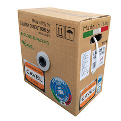 Интернет-кабель (витая пара) F/FTP CAT6a LAN 645 4х2х0,57 мм экранированный Cavel белый (150 м) - фото 2