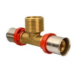 Тройник Terma (47628) 20(пресс) х 3/4 НР(ш) х 20(пресс) - фото 1