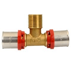 Тройник Terma (47624) 20(пресс) х 1/2 НР(ш) х 20(пресс) - фото 3