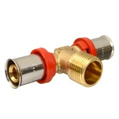 Тройник Terma (47611) 16(пресс) х 1/2 НР(ш) х 16(пресс) - фото 2