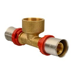 Изображение товара Тройник Terma (47630) 20(пресс) х 3/4 ВР(г) х 20(пресс)