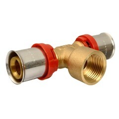 Тройник Terma (47622) 20(пресс) х 1/2 ВР(г) х 20(пресс) - фото 2