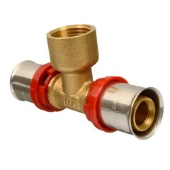 Изображение товара Тройник Terma (47622) 20(пресс) х 1/2 ВР(г) х 20(пресс)