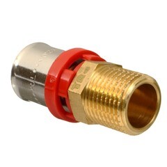 Соединитель прямой Terma (47064) 20(пресс) х 1/2 НР(ш) - фото 2