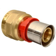 Соединитель прямой Terma (47066) 20(пресс) х 3/4 ВР(г) - фото 1