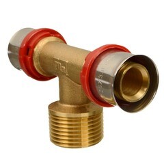 Тройник Terma (47652) 26(пресс) х 1 НР(ш) х 26(пресс) - фото 1