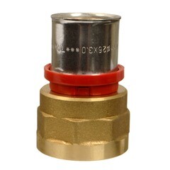 Соединитель прямой Terma (47096) 26(пресс) х 1 ВР(г) - фото 2